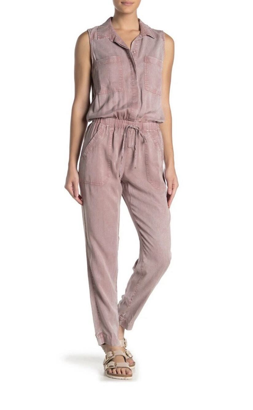 Young Fabulous & Broke Every Washed Jumpsuit Rose Pink S